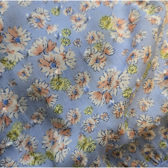 Lulus Blue Spring Floral Slip Maxi Dress Lg NWT Boho Cottagecore Y2K Coquette - Picture 5 of 10